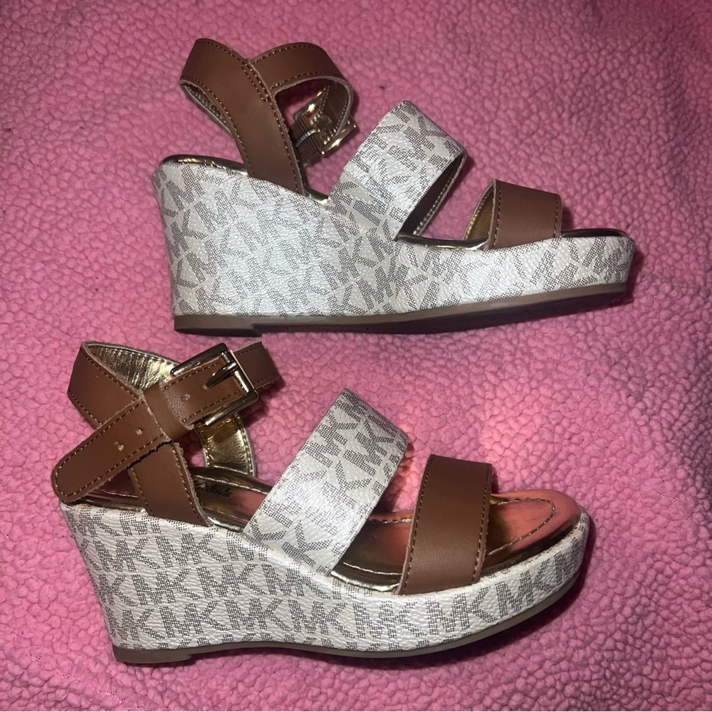 Little Girls Michael Kors Wedges - Size 11C- Worn Once!